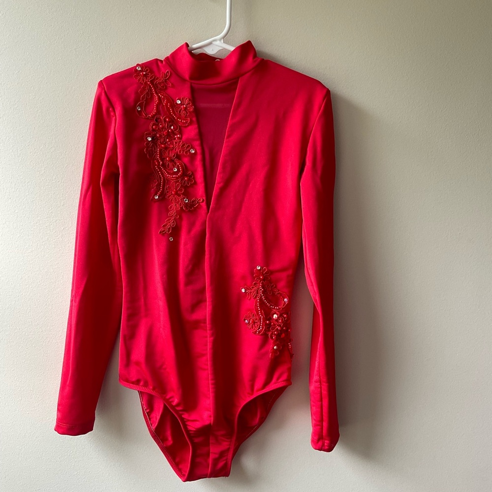 Mariia Crown Red Leotard